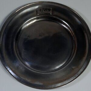 Wilton Columbia PA RWP Pewter Plate 11" Plain Round Plate Vintage USA